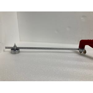 Sirkelverktøy med målestav for plasmaskjærer