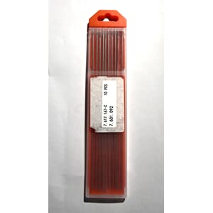 Wolfram elektrode 1,6x175mm 10 stk grå