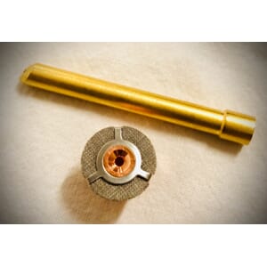 Gasslinse m/spennhylse 2,0mm